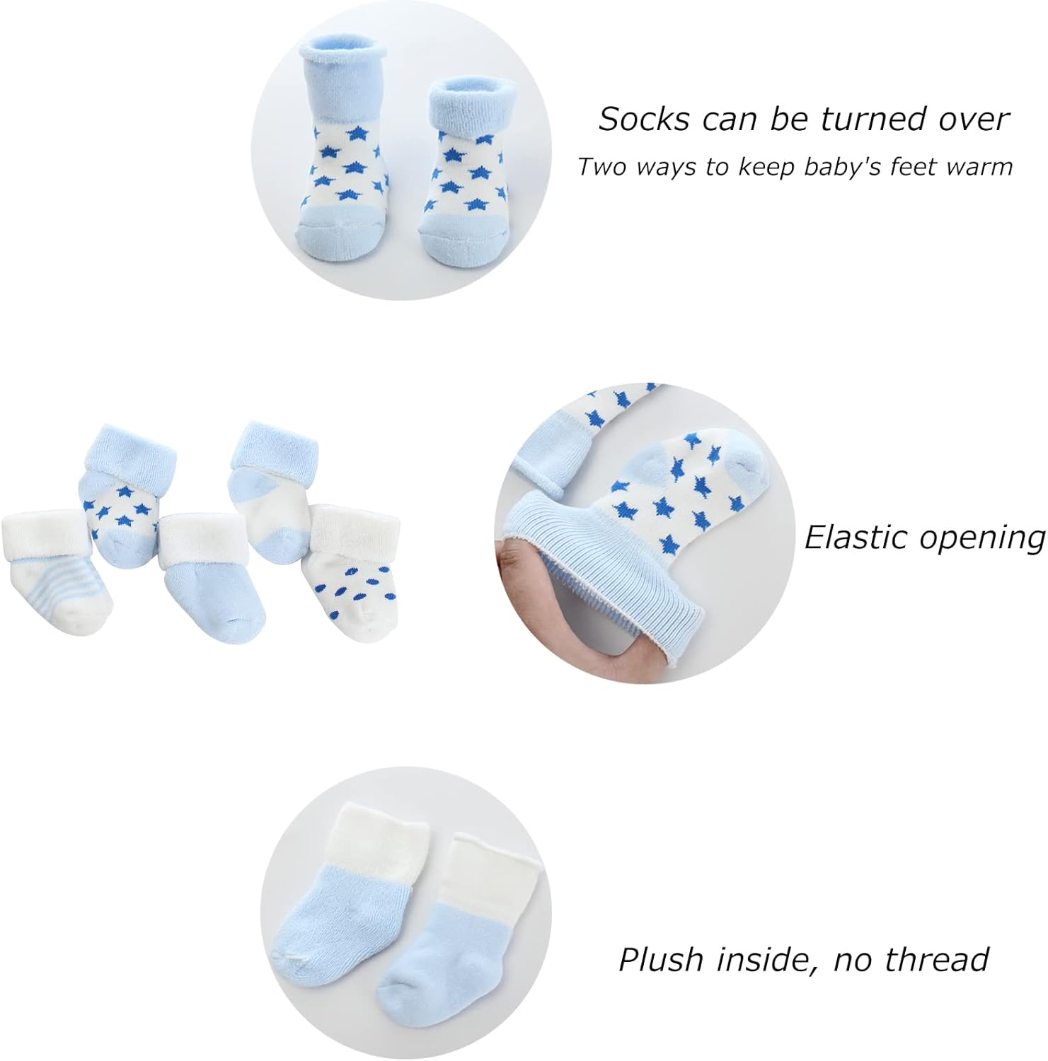 1759694858_Newborn-Baby-Boy-Girl-Caps-Mittens-Socks-Set-Cotton-Baby-Essentials-Accessories-HatsGlovesSocks.jpg Newborn Baby Boy Girl Caps Mittens Socks Set Cotton Baby Essentials Accessories (Hats+Gloves+Socks) - Image 4