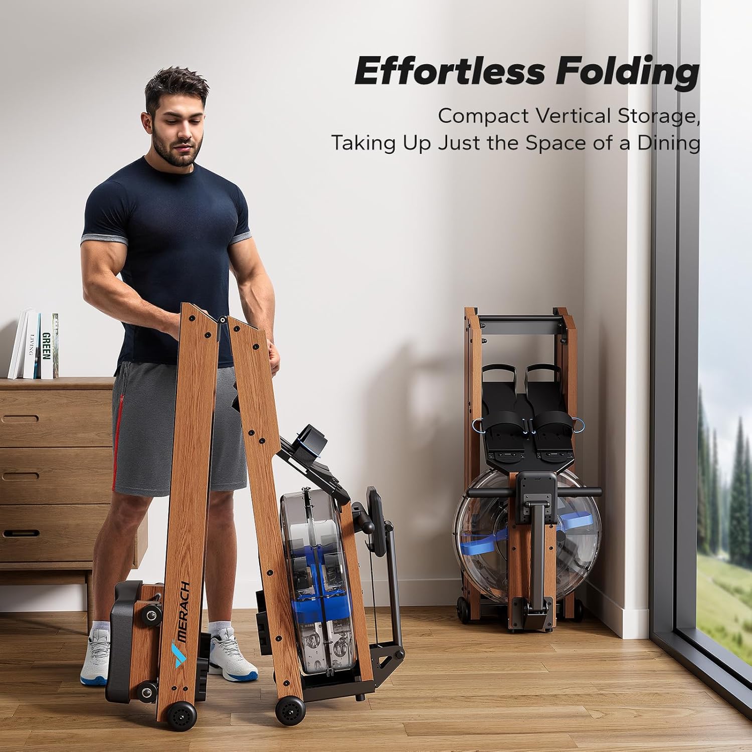 1759695229_MERACH-Water-Rowing-Machines-for-Home-Foldable-Row-Machine-with-400LBS-Weight-Capacity-Dedicated-Monitor-and-Comfortable-Seat-Free-MERACH-App-for-Immersive-Water-Rower.jpg MERACH Water Rowing Machines for Home, Foldable Row Machine with 400LBS Weight Capacity, Dedicated Monitor and Comfortable Seat, Free MERACH App for Immersive Water Rower - Image 4