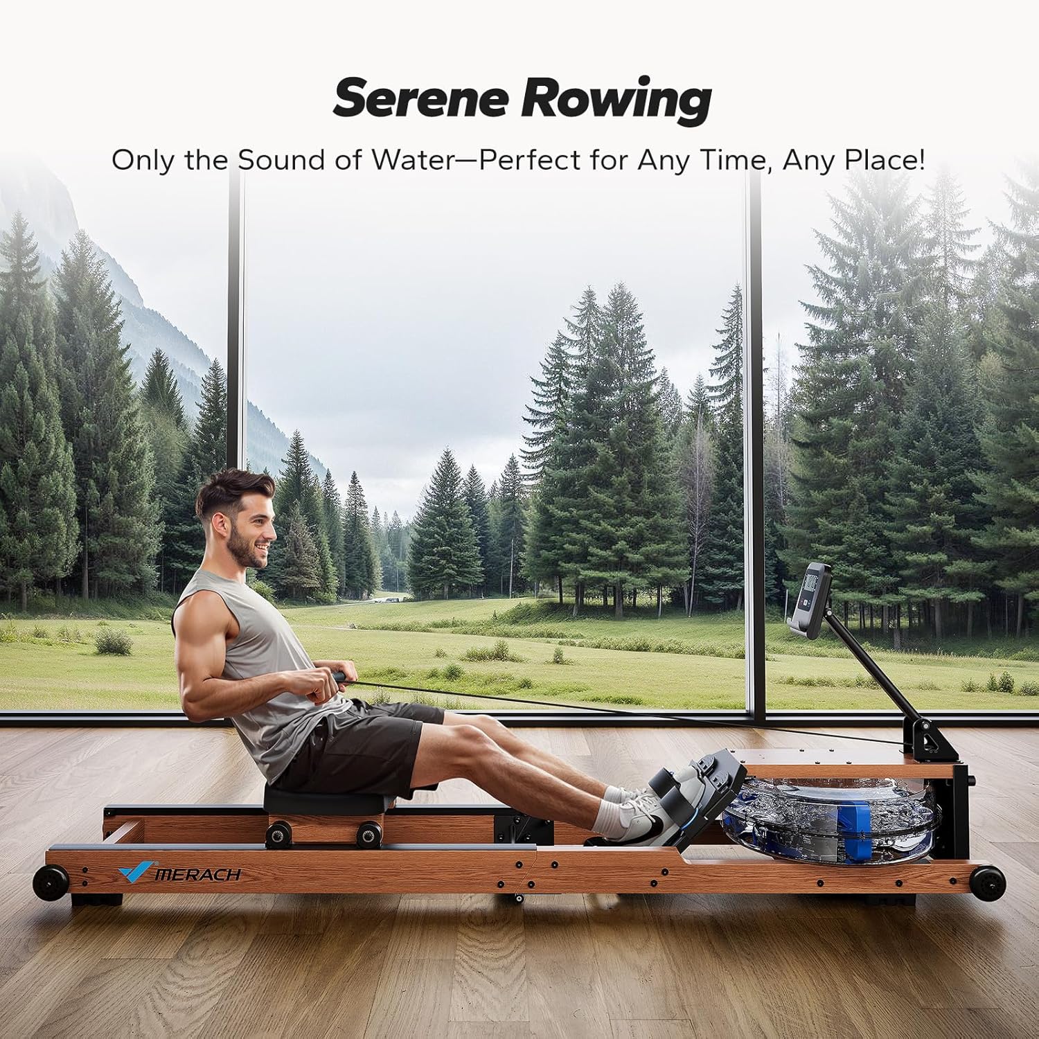1759695235_MERACH-Water-Rowing-Machines-for-Home-Foldable-Row-Machine-with-400LBS-Weight-Capacity-Dedicated-Monitor-and-Comfortable-Seat-Free-MERACH-App-for-Immersive-Water-Rower.jpg MERACH Water Rowing Machines for Home, Foldable Row Machine with 400LBS Weight Capacity, Dedicated Monitor and Comfortable Seat, Free MERACH App for Immersive Water Rower - Image 7