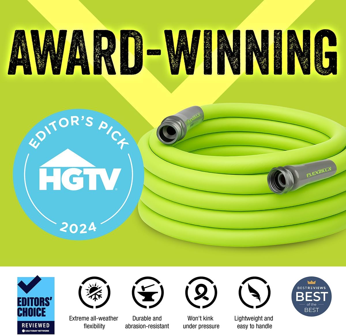 1759733262_Flexzilla-Garden-Hose-58-in.-x-50-ft.-Lightweight-All-Weather-Water-Hose-Durable-and-Flexible-Leak-Free-Connections.jpg Flexzilla Garden Hose 5/8 in. x 50 ft., Lightweight All-Weather Water Hose, Durable and Flexible, Leak-Free Connections - Image 3