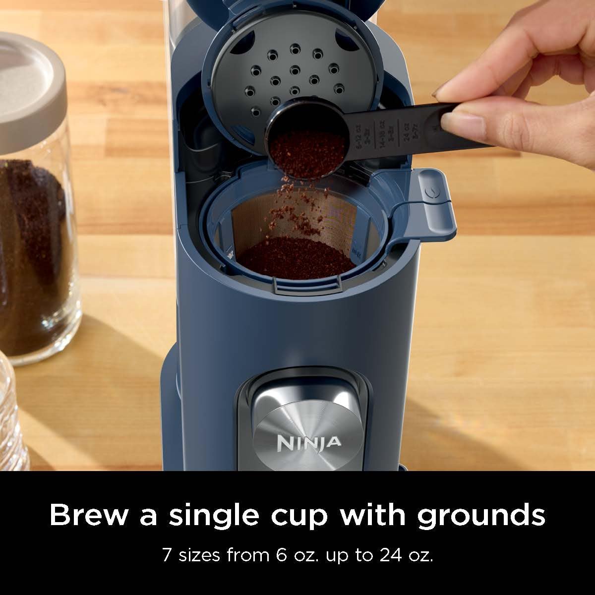 1759733518_Ninja-Pods-Grounds-Single-Serve-Coffee-Maker-K-Cup-Pod-Compatible-56-oz.-Reservoir-6-oz.-Cup-to-24-oz.-Travel-Mug-Brew-Sizes-Iced-Coffee-Maker-Navy-PB041NV.jpg Ninja Pods & Grounds Single-Serve Coffee Maker, K-Cup Pod Compatible, 56-oz. Reservoir, 6-oz. Cup to 24-oz. Travel Mug Brew Sizes, Iced Coffee Maker, Navy, PB041NV - Image 3