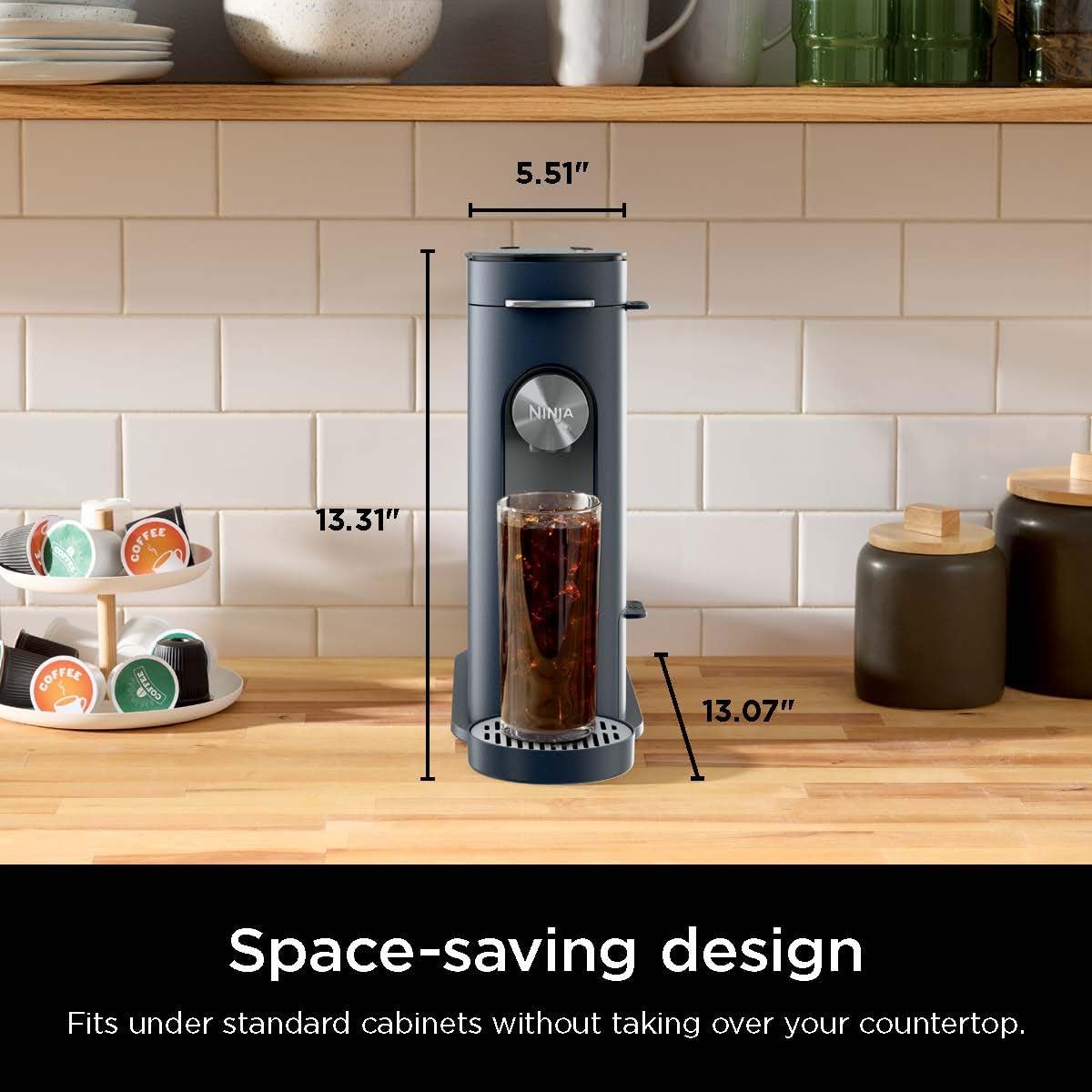 1759733524_Ninja-Pods-Grounds-Single-Serve-Coffee-Maker-K-Cup-Pod-Compatible-56-oz.-Reservoir-6-oz.-Cup-to-24-oz.-Travel-Mug-Brew-Sizes-Iced-Coffee-Maker-Navy-PB041NV.jpg Ninja Pods & Grounds Single-Serve Coffee Maker, K-Cup Pod Compatible, 56-oz. Reservoir, 6-oz. Cup to 24-oz. Travel Mug Brew Sizes, Iced Coffee Maker, Navy, PB041NV - Image 6