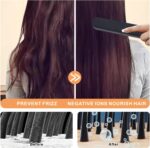 Hot Comb Electric, Cordless Mini Hair Straightener Brush, Rechargeable Heated Hair Brush with 3 Temp Settings, Auto Shut-Off, Travel Portable Small Hair Straightening Comb for Women - Image 3