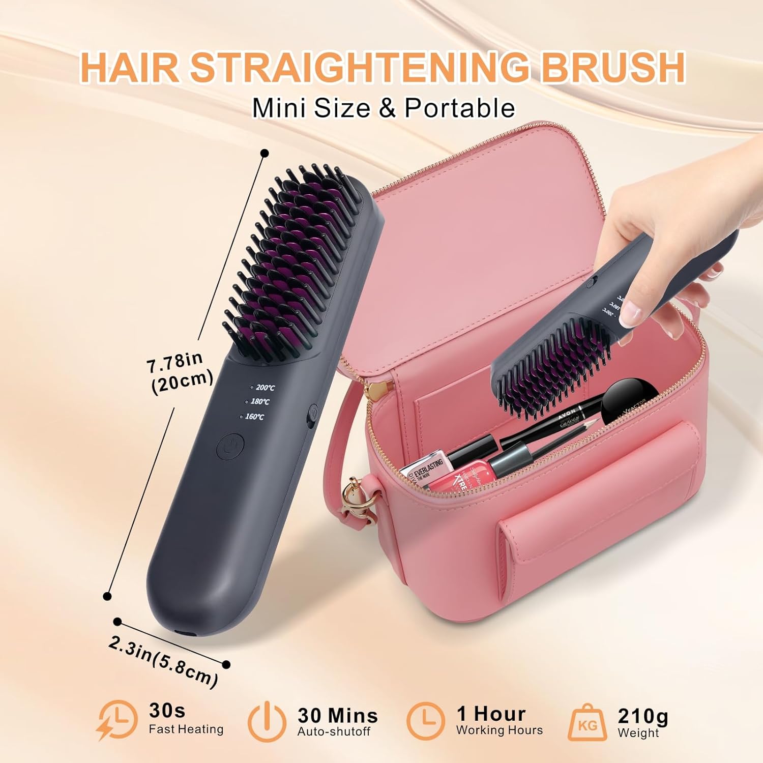 1759733557_Hot-Comb-Electric-Cordless-Mini-Hair-Straightener-Brush-Rechargeable-Heated-Hair-Brush-with-3-Temp-Settings-Auto-Shut-Off-Travel-Portable-Small-Hair-Straightening-Comb-for-Women.jpg Hot Comb Electric, Cordless Mini Hair Straightener Brush, Rechargeable Heated Hair Brush with 3 Temp Settings, Auto Shut-Off, Travel Portable Small Hair Straightening Comb for Women - Image 6
