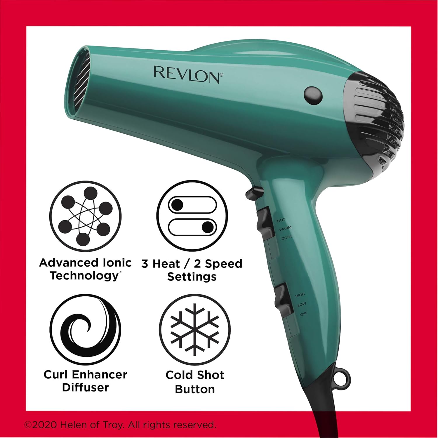 1759733560_Revlon-Volume-Booster-Hair-Dryer-1875W-for-Voluminous-Lift-and-Body-Green.jpg Revlon Volume Booster Hair Dryer | 1875W for Voluminous Lift and Body, (Green) - Image 6