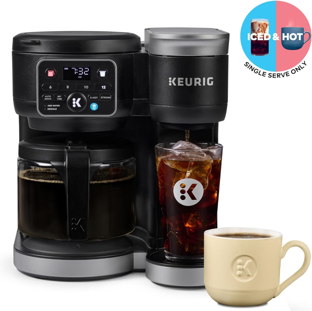 Keurig K-Duo Hot & Iced Single Serve & Carafe Coffee Maker, MultiStream Technology, 72oz Reservoir (Gen 2) - Image 9