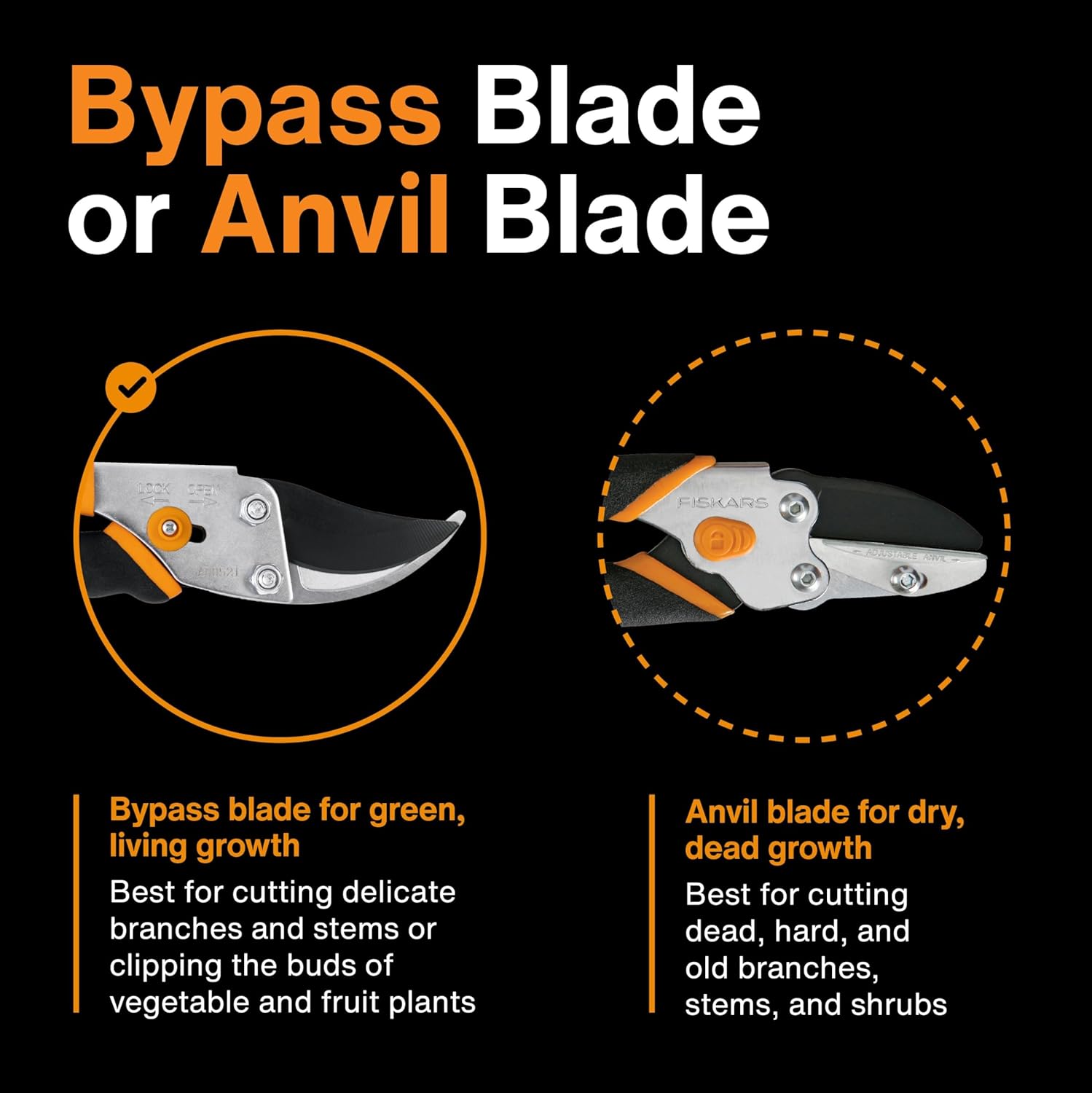 1759733663_Fiskars-Bypass-Pruning-Shears-58-Inch-Cut-Capacity-Garden-Clippers-Gardening-Scissors-with-Sharp-Rust-Resistant-Steel-Blade.jpg Fiskars Bypass Pruning Shears, 5/8-Inch Cut Capacity Garden Clippers, Gardening Scissors with Sharp, Rust Resistant Steel Blade - Image 7