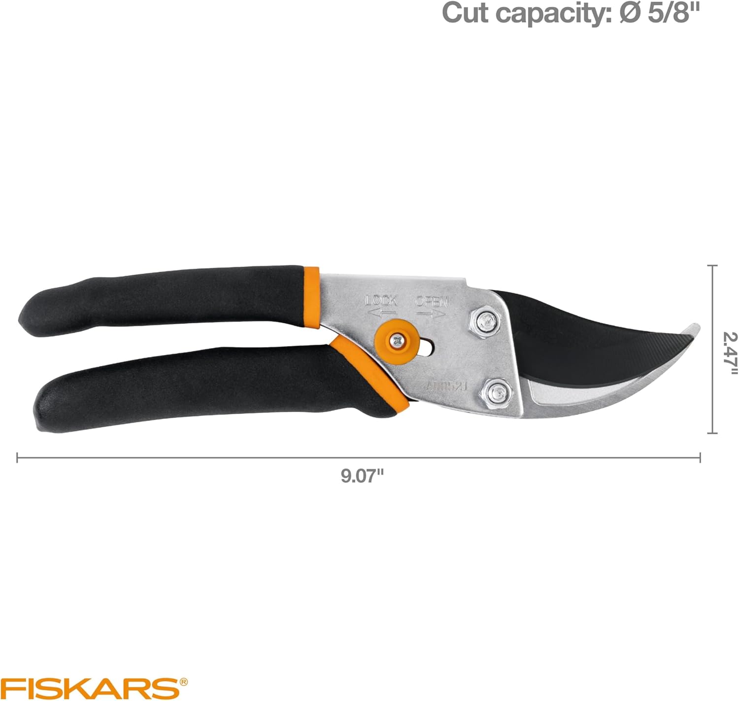 1759733667_Fiskars-Bypass-Pruning-Shears-58-Inch-Cut-Capacity-Garden-Clippers-Gardening-Scissors-with-Sharp-Rust-Resistant-Steel-Blade.jpg Fiskars Bypass Pruning Shears, 5/8-Inch Cut Capacity Garden Clippers, Gardening Scissors with Sharp, Rust Resistant Steel Blade - Image 8