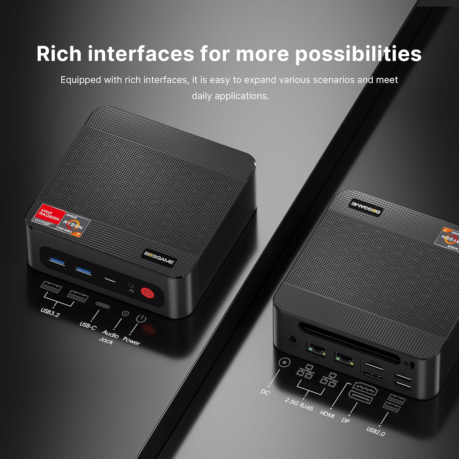 1759769769_P4-Light-Gaming-Mini-PC-Ryzen-7-5825U-32GB-RAM-1TB-SSD-11-Pro-Triple-4K-60HZ-Displays-Desktop-Computers-Support-PS3-Emulator-Micro-PC-HDMIDPType-C-WiFi-6E-BT5.2-Dual-2.5GbE-LAN.jpg P4 Light Gaming Mini PC, Ryzen 7 5825U, 32GB RAM 1TB SSD, 11 Pro Triple 4K 60HZ Displays Desktop Computers, Support PS3 Emulator Micro PC, HDMI+DP+Type-C, WiFi 6E, BT5.2, Dual 2.5GbE LAN - Image 6