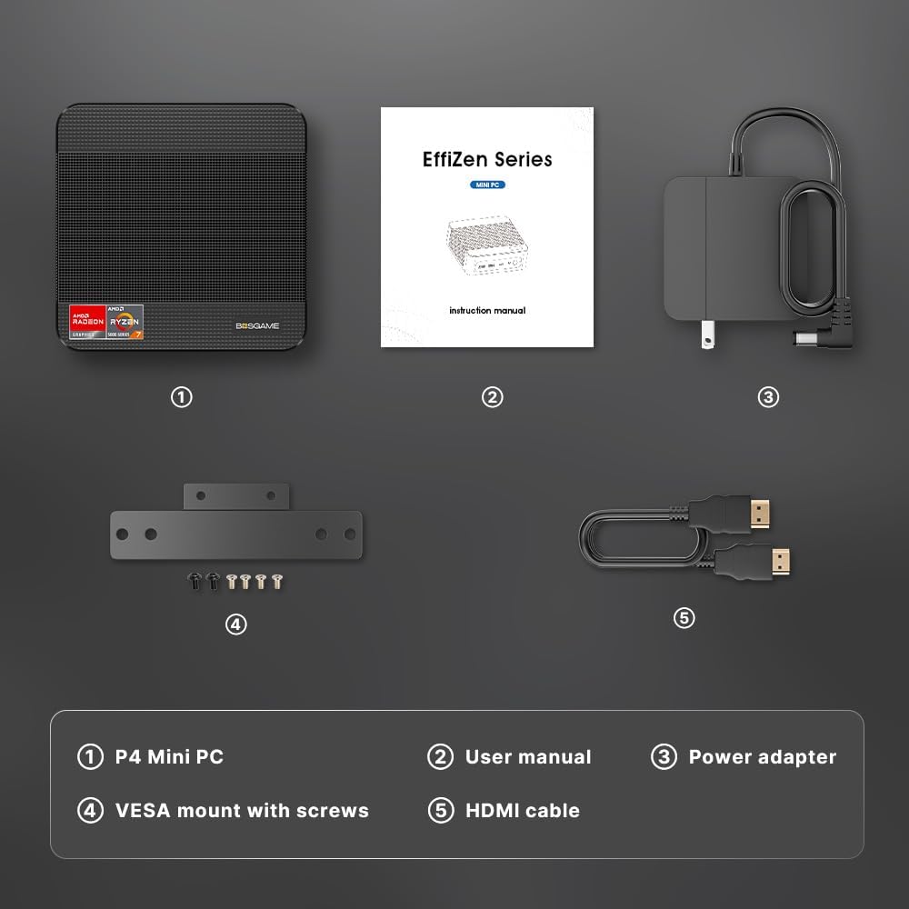 1759769771_P4-Light-Gaming-Mini-PC-Ryzen-7-5825U-32GB-RAM-1TB-SSD-11-Pro-Triple-4K-60HZ-Displays-Desktop-Computers-Support-PS3-Emulator-Micro-PC-HDMIDPType-C-WiFi-6E-BT5.2-Dual-2.5GbE-LAN.jpg P4 Light Gaming Mini PC, Ryzen 7 5825U, 32GB RAM 1TB SSD, 11 Pro Triple 4K 60HZ Displays Desktop Computers, Support PS3 Emulator Micro PC, HDMI+DP+Type-C, WiFi 6E, BT5.2, Dual 2.5GbE LAN - Image 7