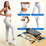 MERACH Balance Board with Resistance Bands, Portable Ski Balancing Machine Featuring LCD Monitor, 300 lbs Capacity Gibbon Balance Trainer for Full Body Workout - Image 3