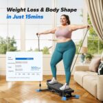 MERACH Balance Board with Resistance Bands, Portable Ski Balancing Machine Featuring LCD Monitor, 300 lbs Capacity Gibbon Balance Trainer for Full Body Workout - Image 9