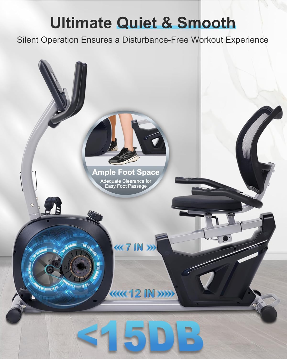 1759775250_Recumbent-Exercise-Bike-Recumbent-Bike-for-Home-with-Smart-Workout-APP-Recumbent-Bikes-with-Ergonomic-Backrest-and-Comfort-Seat-420LBS-Weight-Capacity-Larger-Backlit-Display.jpg Recumbent Exercise Bike, Recumbent Bike for Home with Smart Workout APP - Recumbent Bikes with Ergonomic Backrest and Comfort Seat, 420LBS Weight Capacity, Larger Backlit Display - Image 6