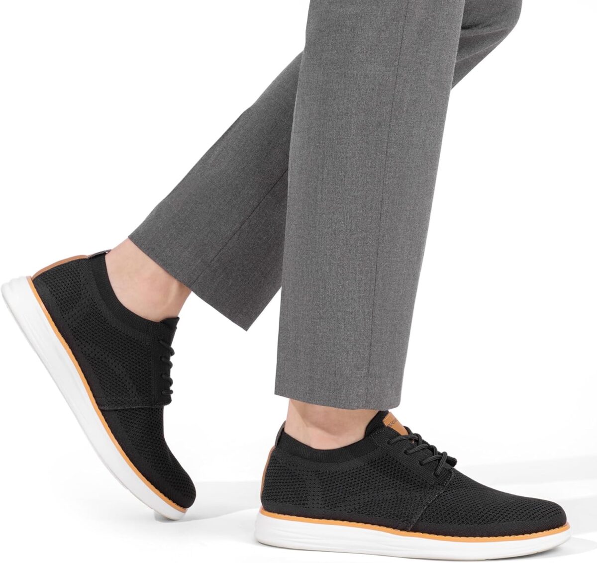 Bruno Marc Men's KnitFlex Breeze Mesh Sneakers Oxfords Lace-Up Lightweight Casual Walking Shoes - Image 10