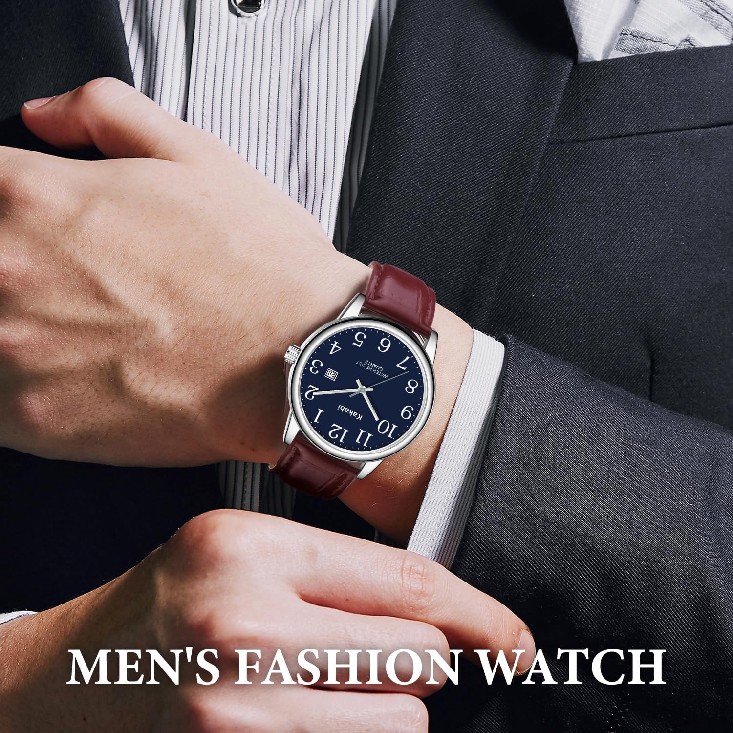 1759775873_Watch-for-Men-Easy-Reader-Unisex-Analog-Quartz-Waterproof-Wristwatch-with-Date-and-Leather-Band-Casual-Simple-Fashion-Mens-Watches-Gift.jpg Watch for Men, Easy Reader Unisex Analog Quartz Waterproof Wristwatch with Date and Leather Band, Casual Simple Fashion Mens Watches Gift - Image 9