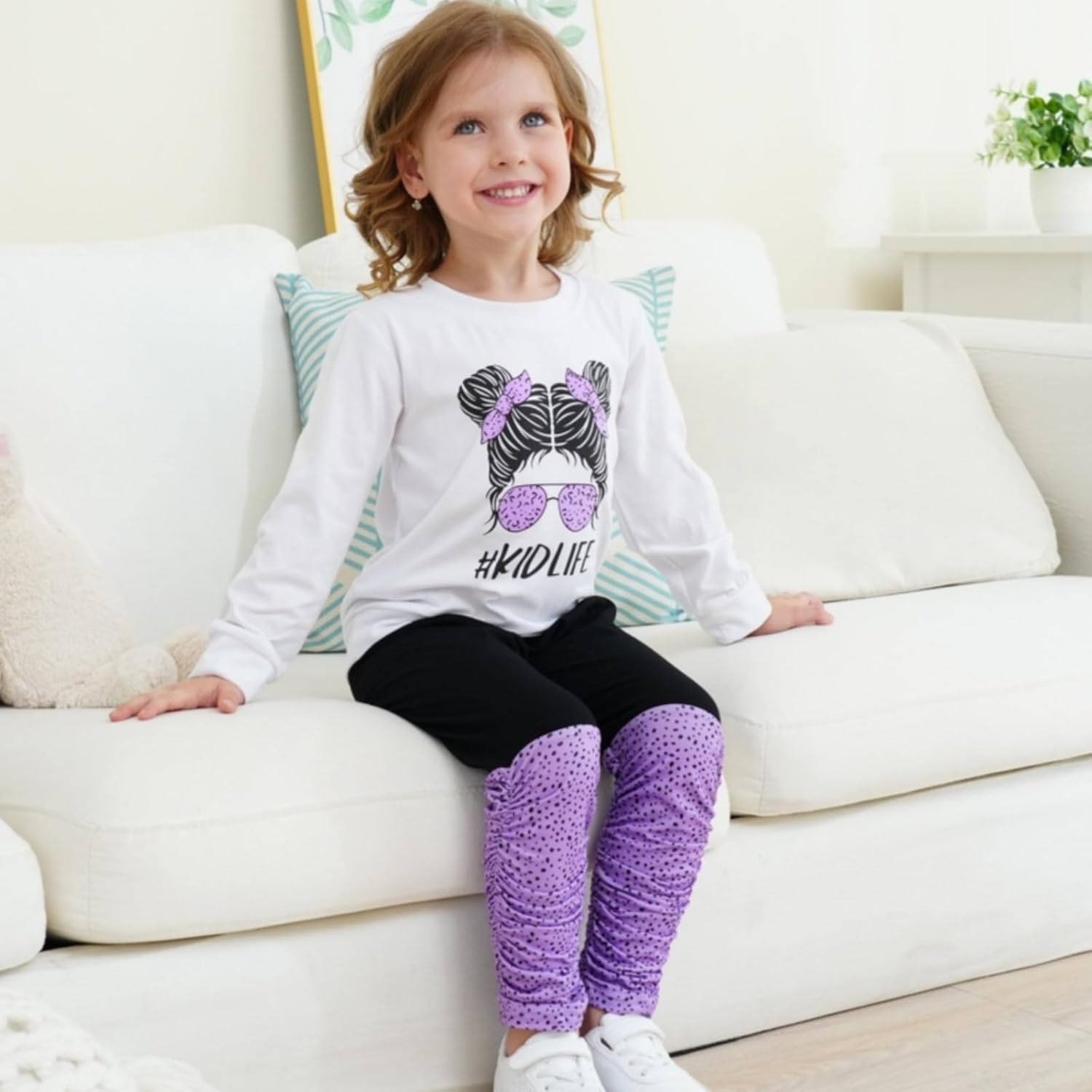 1759776197_Kids-Toddler-Girls-Clothes-Figure-Graphic-Drop-Shoulder-Top-Pullover-Spotted-Print-Pants-Fall-Winter-Outfit-Set.jpg Kids Toddler Girls Clothes Figure Graphic Drop Shoulder Top Pullover Spotted Print Pants Fall Winter Outfit Set - Image 5