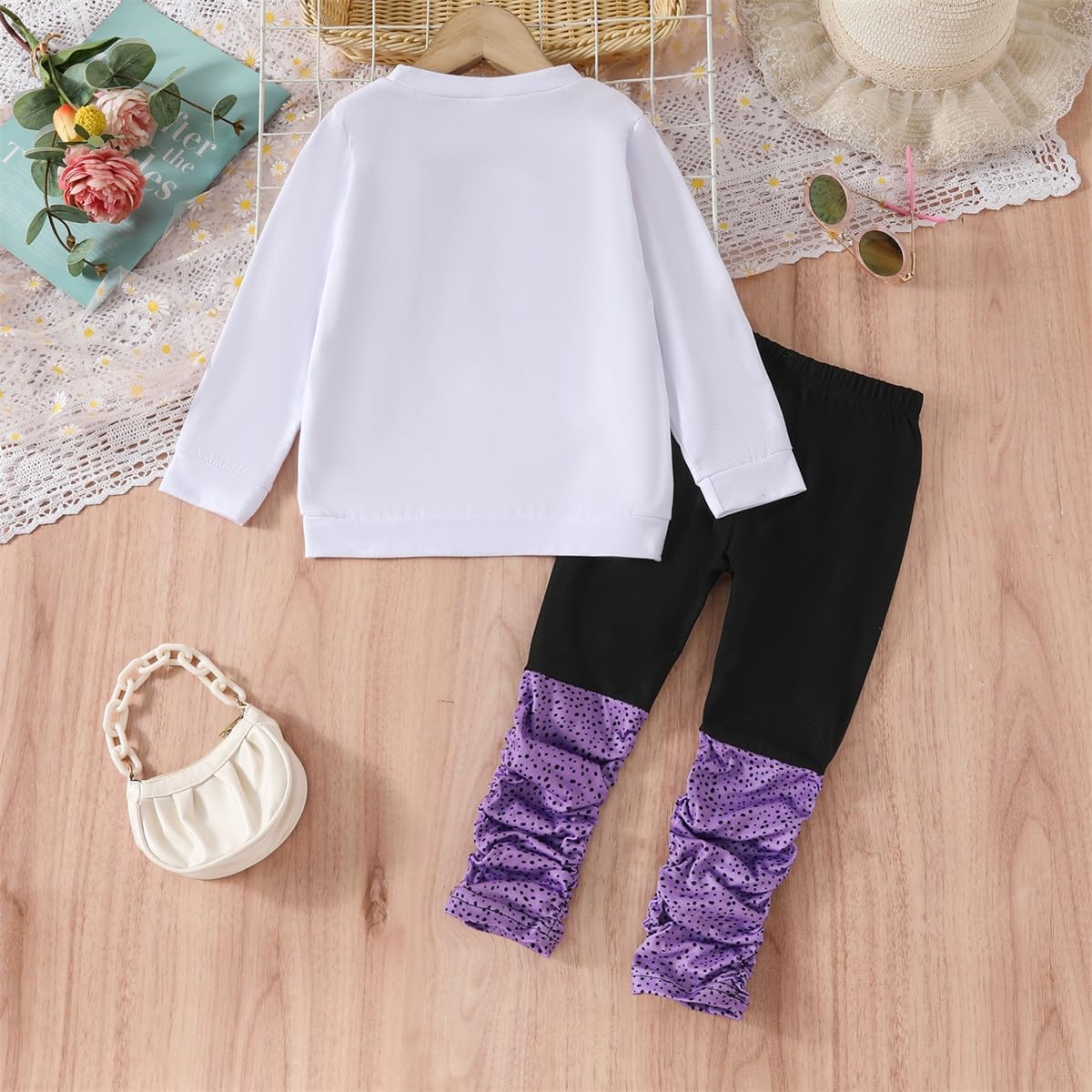 1759776201_Kids-Toddler-Girls-Clothes-Figure-Graphic-Drop-Shoulder-Top-Pullover-Spotted-Print-Pants-Fall-Winter-Outfit-Set.jpg Kids Toddler Girls Clothes Figure Graphic Drop Shoulder Top Pullover Spotted Print Pants Fall Winter Outfit Set - Image 8