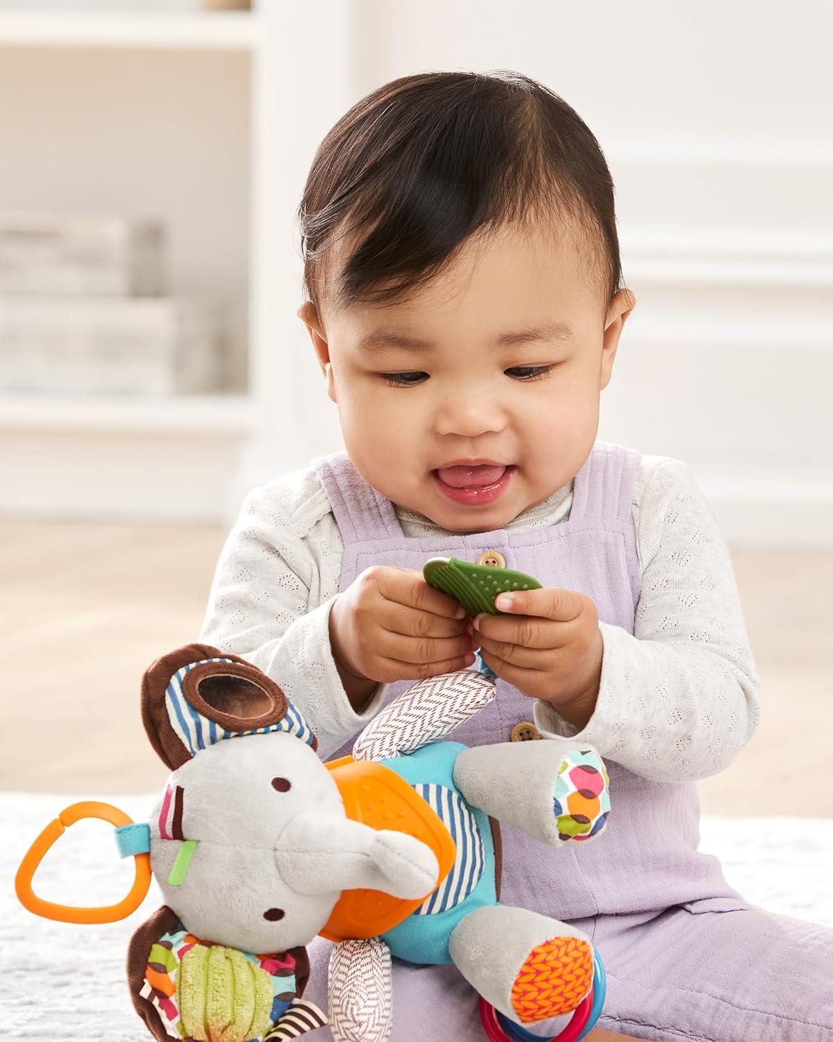 1759777222_Skip-Hop-Bandana-Buddies-Baby-Activity-and-Teething-Toy-with-Multi-Sensory-Rattle-and-Textures-Elephant.jpg Skip Hop Bandana Buddies Baby Activity and Teething Toy with Multi-Sensory Rattle and Textures, Elephant - Image 7
