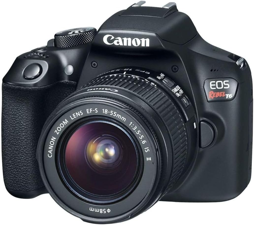 1759777831_Canon-EOS-Rebel-T6-Digital-SLR-Camera-Kit-with-EF-S-18-55mm-f3.5-5.6-is-II-Lens-Built-in-WiFi-and-NFC-Black-Renewed.jpg Canon EOS Rebel T6 Digital SLR Camera Kit with EF-S 18-55mm f/3.5-5.6 is II Lens, Built-in WiFi and NFC - Black (Renewed) - Image 4