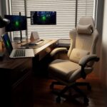 GTPLAYER ACE-PRO Music Gaming Chairs – Built-in Speakers, App Support & Bluetooth Control, Footrest & Pocket, Gamer Chair for Adults, Ivory - Image 3