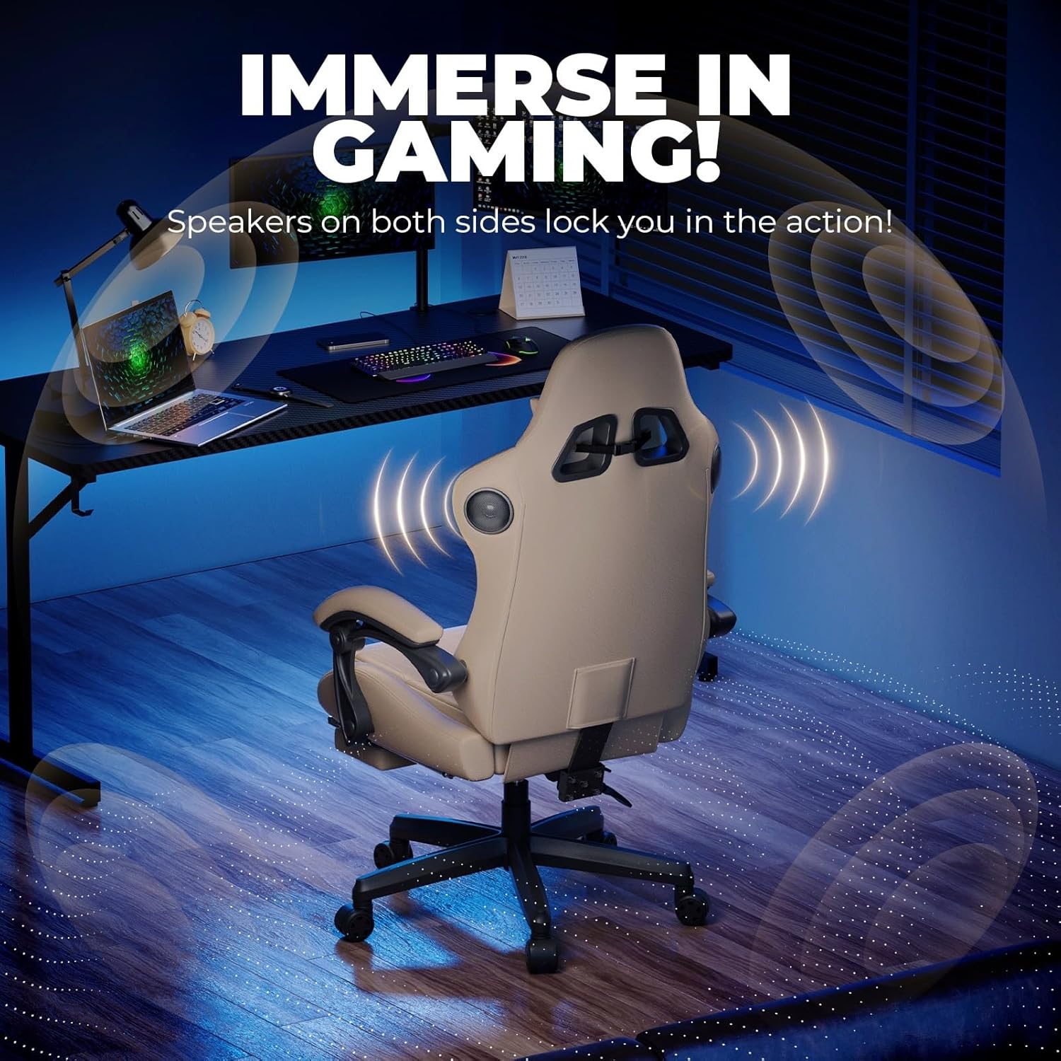 1759779087_GTPLAYER-ACE-PRO-Music-Gaming-Chairs-–-Built-in-Speakers-App-Support-Bluetooth-Control-Footrest-Pocket-Gamer-Chair-for-Adults-Ivory.jpg GTPLAYER ACE-PRO Music Gaming Chairs – Built-in Speakers, App Support & Bluetooth Control, Footrest & Pocket, Gamer Chair for Adults, Ivory - Image 5
