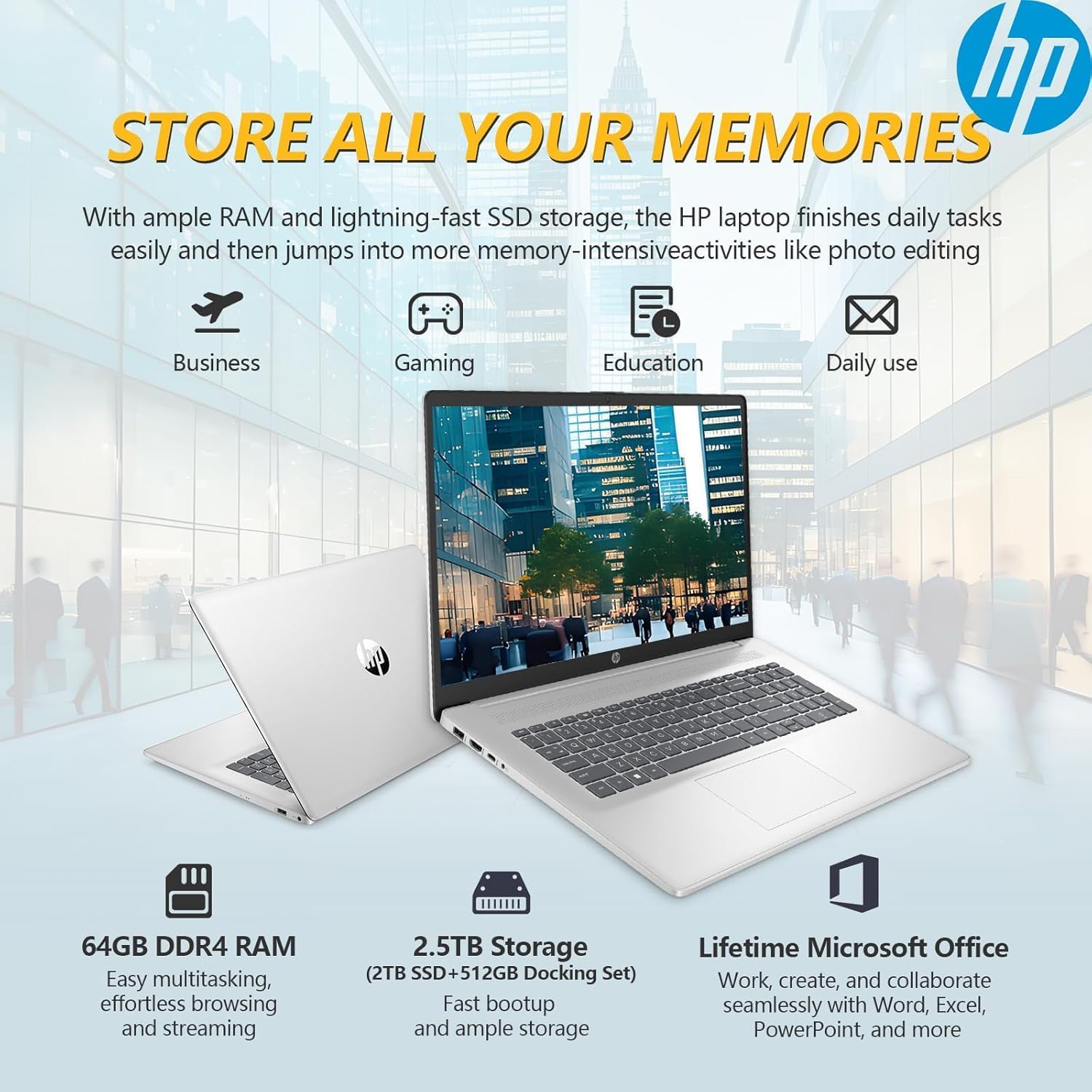 1759779876_HP-17-Inch-Business-Laptop-17.3-FHD-IPS-Anti-Glare-1080P-Display-AMD-Ryzen-5-7430U-Beats-Core-i7-1355U-16GB-RAM-512GB-SSD-AMD-Radeon-Graphics-HDMI-Windows-11-Pro-Wi-Fi-6-WOWPC-USB.jpg HP 17 Inch Business Laptop, 17.3'' FHD IPS Anti-Glare 1080P Display, AMD Ryzen 5 7430U (Beats Core i7-1355U), 16GB RAM, 512GB SSD, AMD Radeon Graphics, HDMI, Windows 11 Pro, Wi-Fi 6, WOWPC USB - Image 5