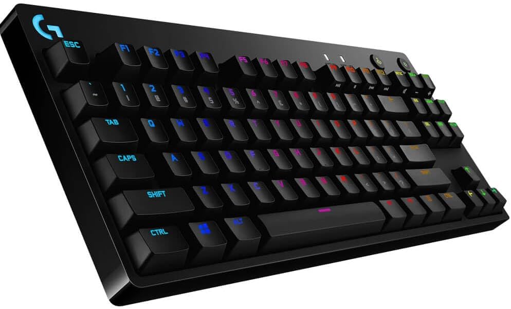 1759780103_Logitech-G-PRO-Mechanical-Gaming-Keyboard-Ultra-Portable-Tenkeyless-Design-Detachable-Micro-USB-Cable-16.8-Million-Color-LIGHTSYNC-RGB-Backlit-Keys.jpg Logitech G PRO Mechanical Gaming Keyboard, Ultra Portable Tenkeyless Design, Detachable Micro USB Cable, 16.8 Million Color LIGHTSYNC RGB Backlit Keys - Image 4