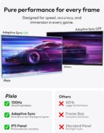 Pixio PX275 Wave Blue 27 inch 100Hz Refresh Rate QHD 1440p Resolution IPS Panel 1ms MPRT Response Time Gaming Monitor with Adaptive Sync - Image 5