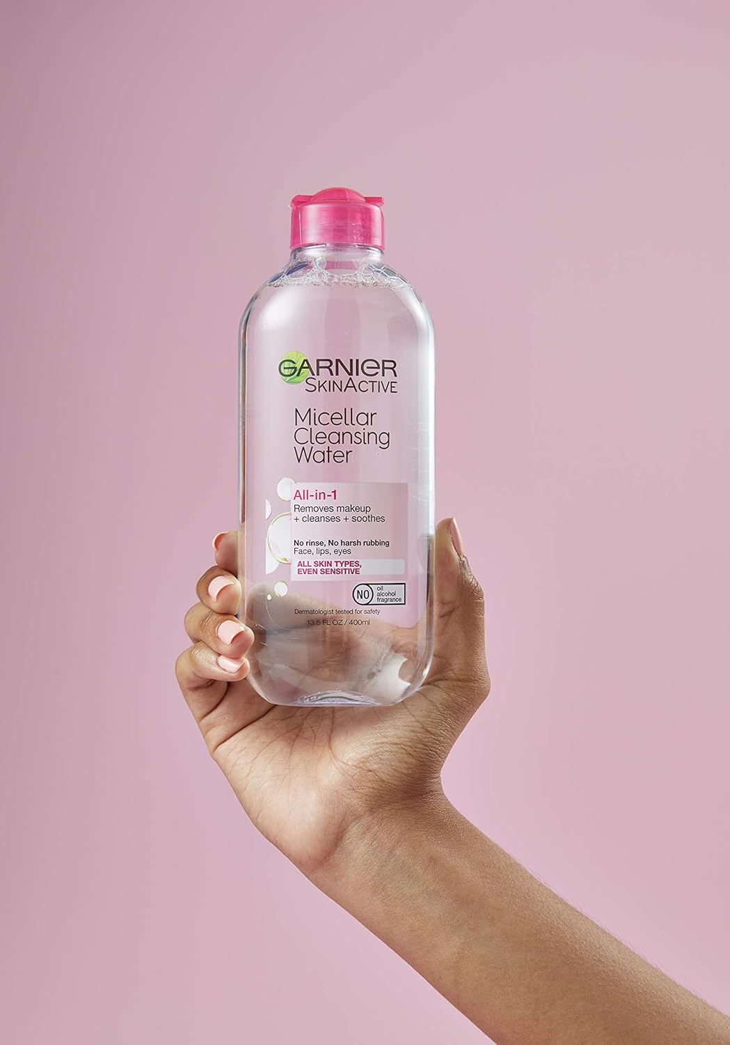 1759780847_Garnier-Micellar-Water-Hydrating-Facial-Cleanser-Makeup-Remover-Suitable-for-Sensitive-Skin-Vegan-Cruelty-Free-13.5-Fl-Oz-400mL-1-Count.jpg Garnier Micellar Water, Hydrating Facial Cleanser & Makeup Remover, Suitable for Sensitive Skin, Vegan, Cruelty Free, 13.5 Fl Oz (400mL), 1 Count - Image 10