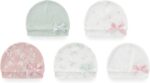 Baby Hat and Mittens Set Cotton Newborn Baby Hats Caps for Boys and Girls, 0-6 Months - Image 4