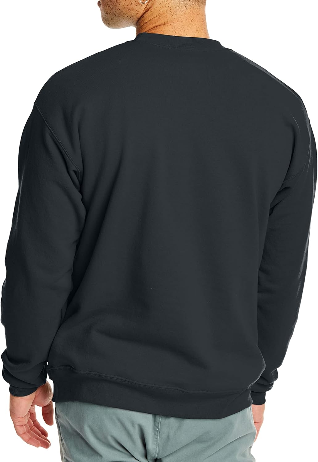1759781565_Hanes-Mens-EcoSmart-Fleece-Pullover-Crewneck-Sweatshirt-1-or-2-Pack.jpg Hanes Men's EcoSmart Fleece, Pullover Crewneck Sweatshirt, 1 or 2 Pack - Image 3