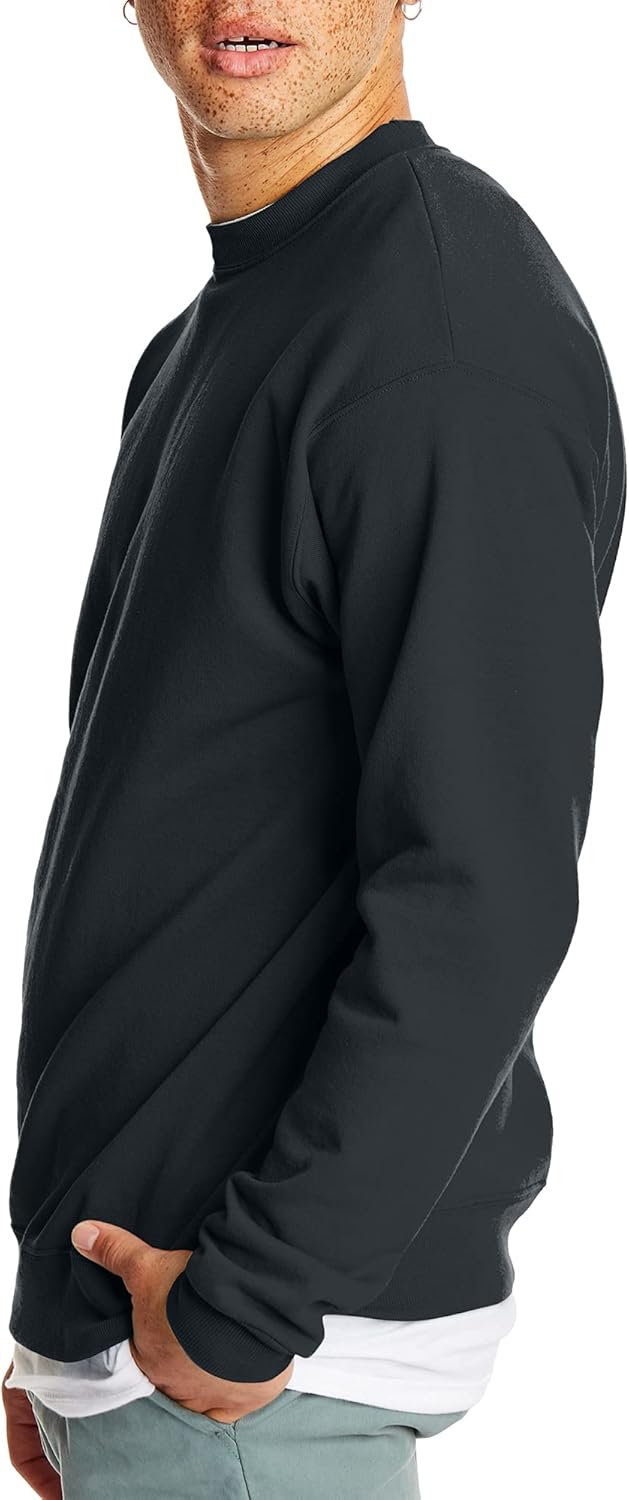 1759781567_Hanes-Mens-EcoSmart-Fleece-Pullover-Crewneck-Sweatshirt-1-or-2-Pack.jpg Hanes Men's EcoSmart Fleece, Pullover Crewneck Sweatshirt, 1 or 2 Pack - Image 5