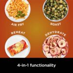 Ninja | Air Fryer | 4-in-1 Pro Air Fry, Roast, Reheat, Dehydrate | 5QT Capacity fits up to 4lbs of French Fries | 400F Max Temp | Nonstick Basket & Crisper Plate | 120V | Grey | AF141 - Image 5