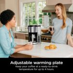 Ninja 12-Cup Programmable Coffee Brewer, 2 Brew Styles, Adjustable Warm Plate, 60oz Water Reservoir, Delay Brew - Black/Stainless Steel - Image 6