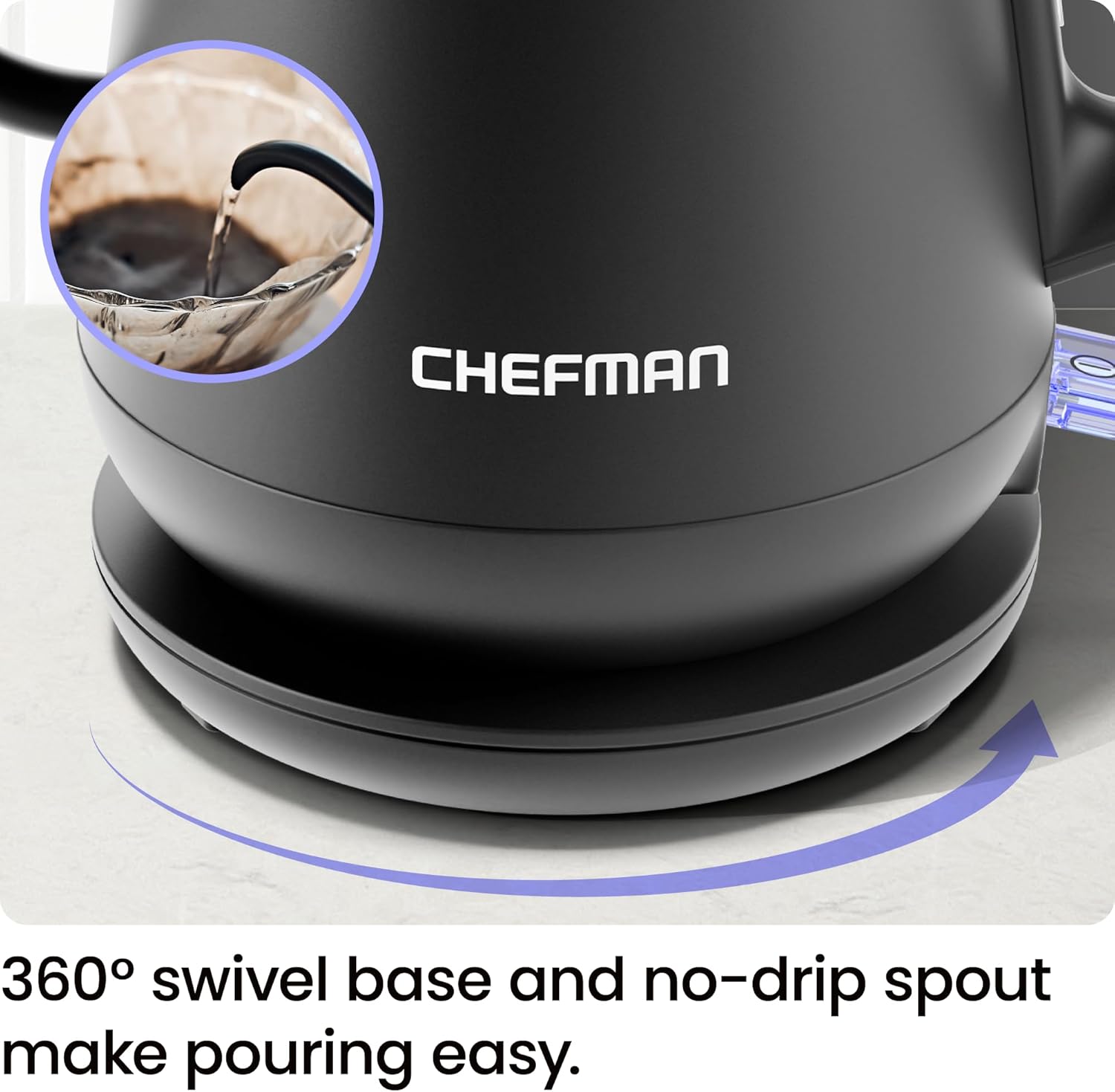 1759851020_Chefman-Gooseneck-Electric-Kettle-0.8L-Pour-Over-Tea-Kettle-for-Coffee-and-Tea-One-Touch-Operation-Boil-Dry-Protection-Auto-Shut-Off-Ultra-Fast-Hot-Water-Boiler-–-Black.jpg Chefman Gooseneck Electric Kettle, 0.8L Pour Over Tea Kettle for Coffee and Tea, One-Touch Operation, Boil-Dry Protection, Auto Shut-Off, Ultra-Fast Hot Water Boiler – Black - Image 7
