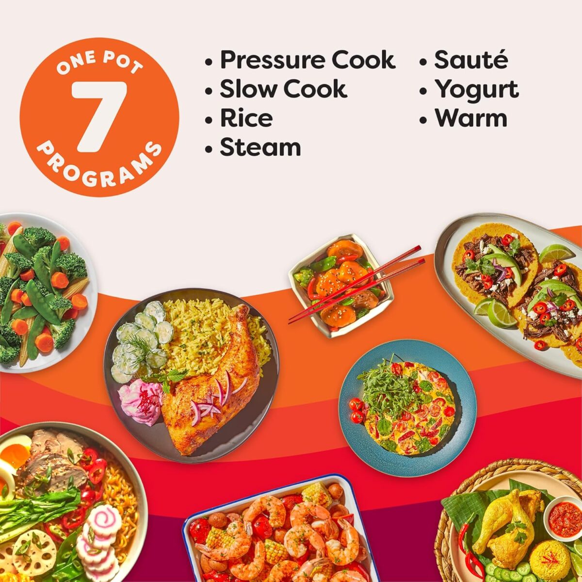 Instant Pot Duo 7-in-1 Mini Electric Pressure Cooker, Slow Rice Cooker, Steamer, Sauté, Yogurt Maker, Warmer & Sterilizer, Includes Free App with over 1900 Recipes, Stainless Steel, 3 Quart - Image 3