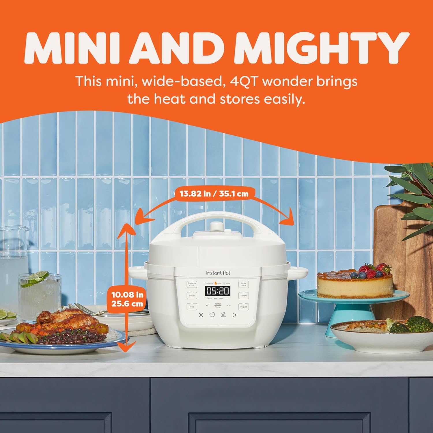 1759851163_Instant-Pot-4QT-RIO-Mini-7-in-1-Multi-Cooker-Pressure-Cooker-Slow-cook-Saute-Steam-Rice-Maker-Yogurt-Warmer-Sea-Salt-4-Quarts.jpg Instant Pot 4QT RIO Mini 7-in-1 Multi-Cooker, Pressure Cooker, Slow cook, Sauté, Steam, Rice Maker, Yogurt, & Warmer, Sea Salt, 4 Quarts - Image 3
