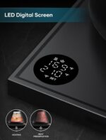Electric Kettles, Gooseneck Electric Kettle, ±1℉ Temperature Control, Stainless Steel Inner, Quick Heating, for Pour Over Coffee, Brew Tea, Boil Hot Water, 0.9L Black - Image 7