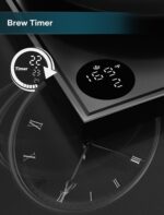 Electric Kettles, Gooseneck Electric Kettle, ±1℉ Temperature Control, Stainless Steel Inner, Quick Heating, for Pour Over Coffee, Brew Tea, Boil Hot Water, 0.9L Black - Image 8