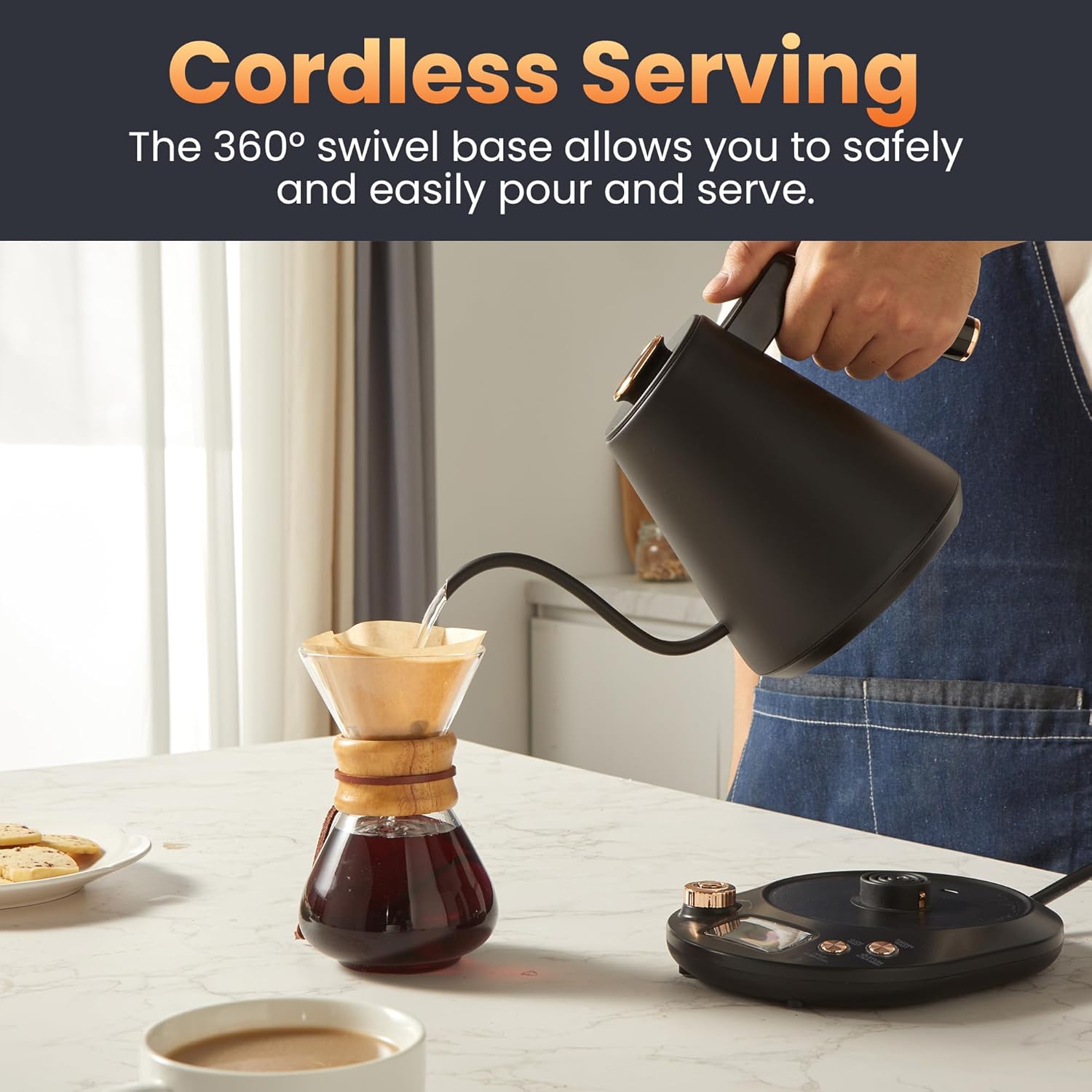 1759851268_Elite-Gourmet-EKT3001-1L-Digital-Water-Kettle-304-Stainless-Steel-Interior-Programmed-Temperatures-Keep-Warm-Function-Cordless-360°-Base-Auto-Off-Audible-Indicator-Matte-Black.jpg Elite Gourmet EKT3001 1L Digital Water Kettle, 304 Stainless Steel Interior, Programmed Temperatures, Keep Warm Function, Cordless, 360° Base, Auto Off & Audible Indicator, Matte Black - Image 4