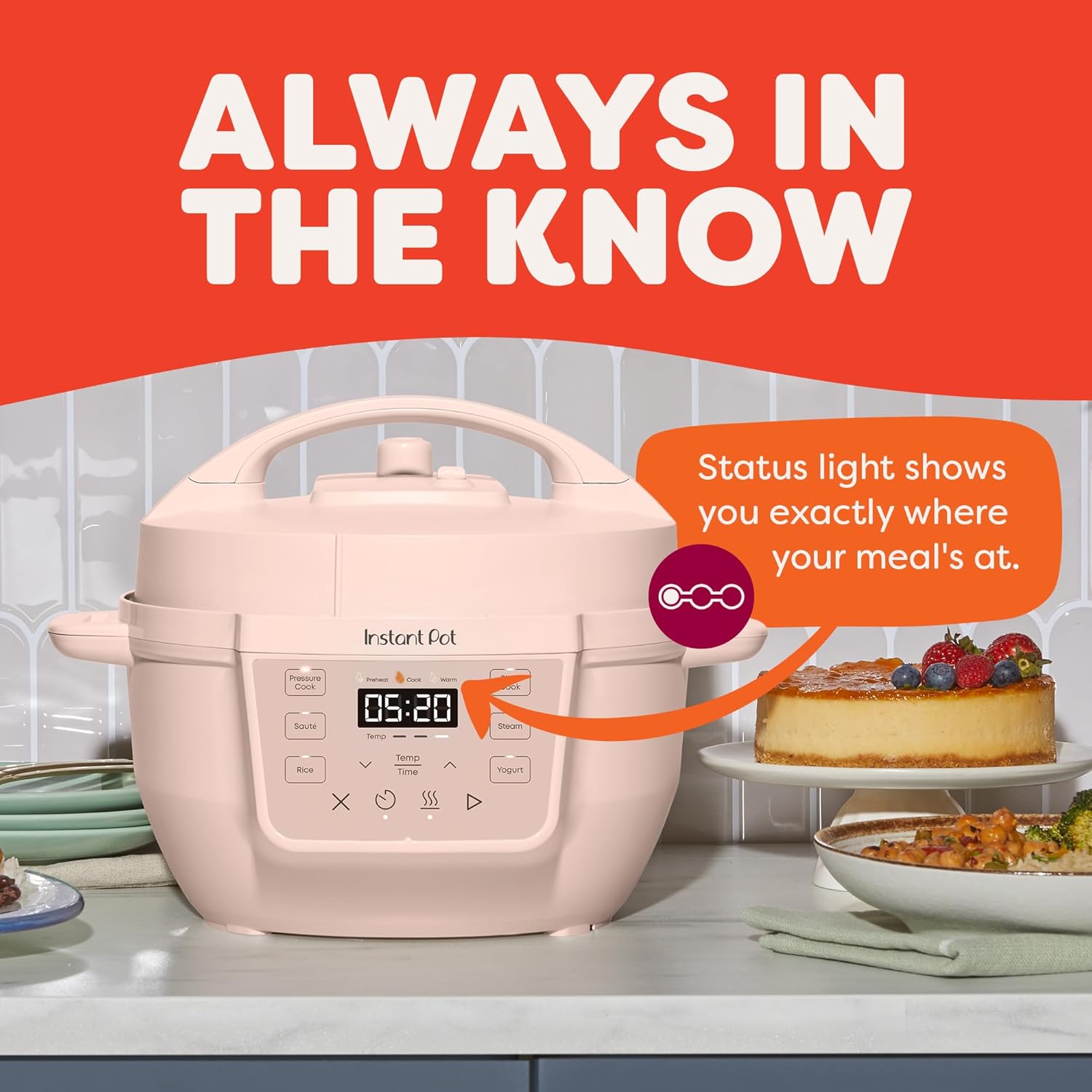 1759851309_Instant-Pot-4QT-RIO-Mini-7-in-1-Multi-Cooker-Pressure-Cooker-Slow-cook-Saute-Steam-Rice-Maker-Yogurt-Warmer-Rosewater-4-Quarts.jpg Instant Pot 4QT RIO Mini 7-in-1 Multi-Cooker, Pressure Cooker, Slow cook, Sauté, Steam, Rice Maker, Yogurt, & Warmer, Rosewater, 4 Quarts - Image 5