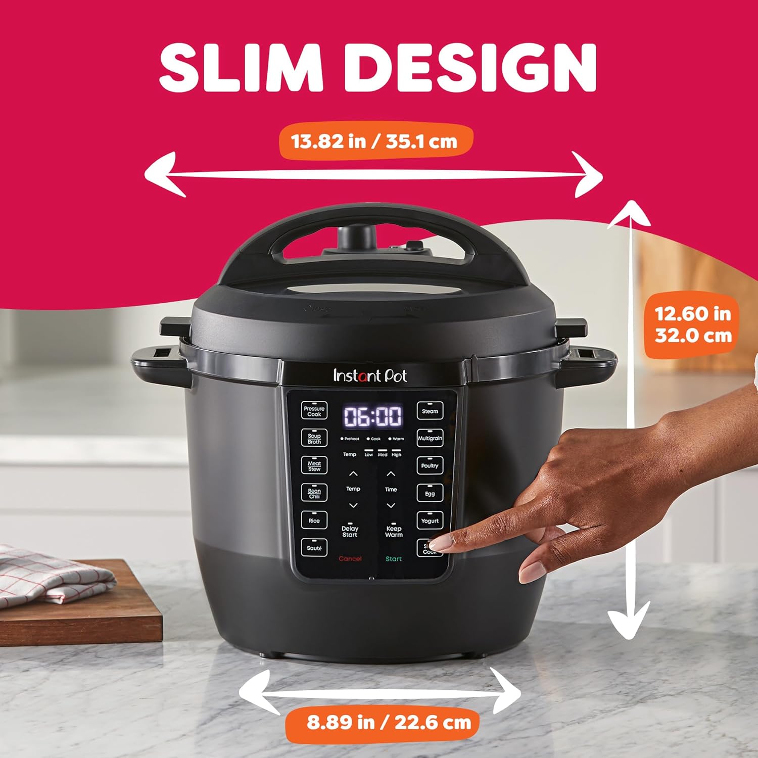 1759853714_Instant-Pot-6QT-RIO-7-in-1-Electric-Multi-Cooker-Pressure-Cooker-Slow-Cook-Rice-Steamer-Saute-Yogurt-Warmer-Black-6-Quarts.jpg Instant Pot 6QT RIO, 7-in-1 Electric Multi-Cooker, Pressure Cooker, Slow Cook, Rice, Steamer, Sauté, Yogurt & Warmer, Black, 6 Quarts - Image 7