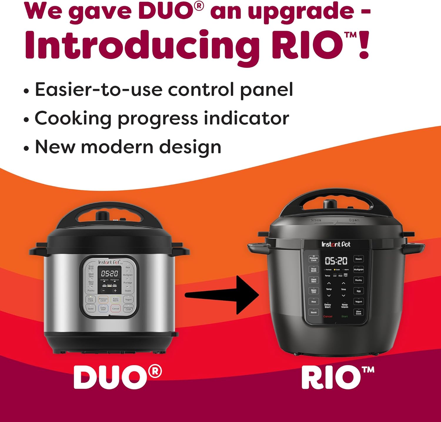 1759853715_Instant-Pot-6QT-RIO-7-in-1-Electric-Multi-Cooker-Pressure-Cooker-Slow-Cook-Rice-Steamer-Saute-Yogurt-Warmer-Black-6-Quarts.jpg Instant Pot 6QT RIO, 7-in-1 Electric Multi-Cooker, Pressure Cooker, Slow Cook, Rice, Steamer, Sauté, Yogurt & Warmer, Black, 6 Quarts - Image 8