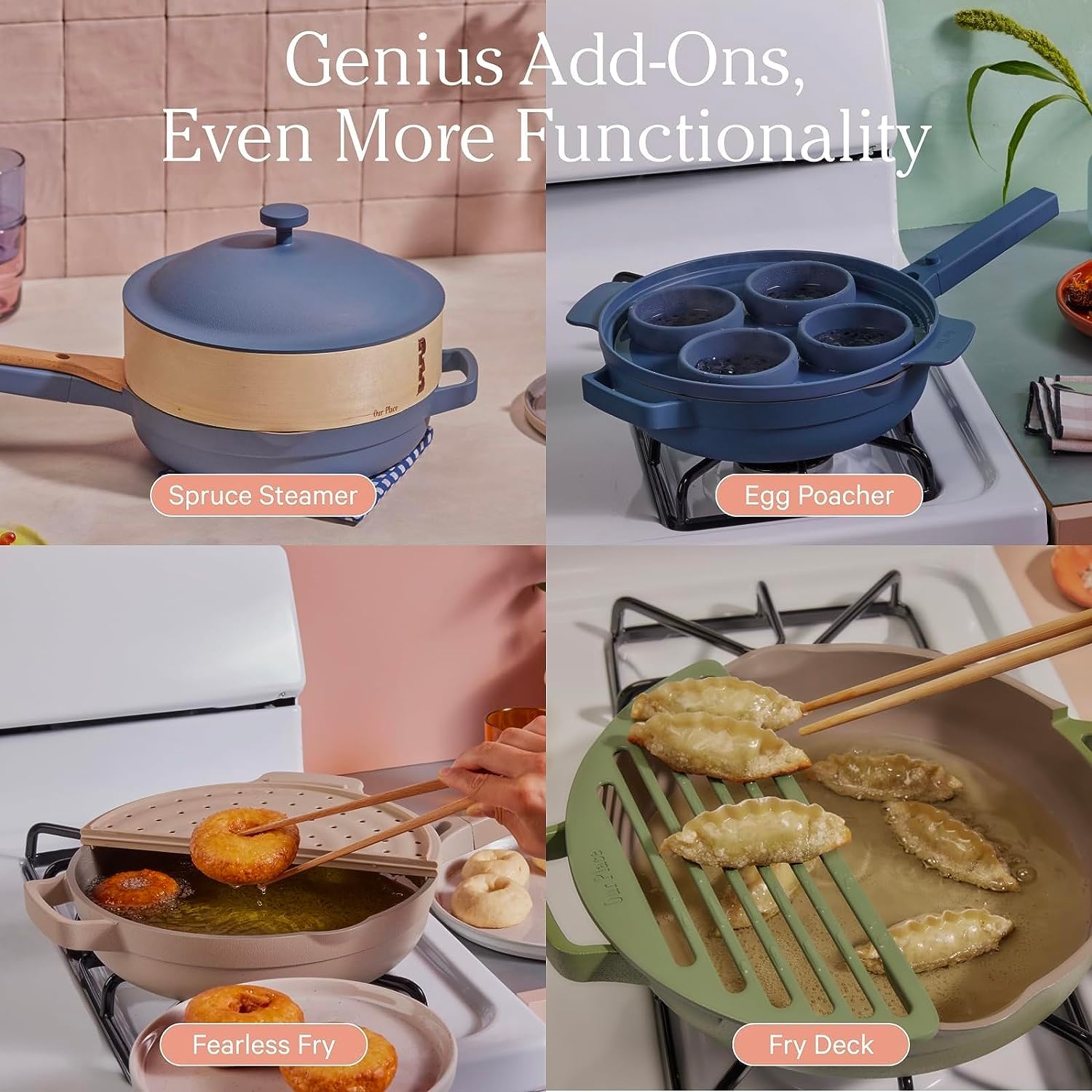 1759853922_Our-Place-Always-Pan-2.0-10.5-2.6-Qt-Nonstick-Toxin-Free-Ceramic-Cookware-Patented-10-in-1-Aluminum-Frying-Saute-Pan-Safe-for-Oven-Induction-All-Cooktops-up-to-450°F-Steam.jpg Our Place Always Pan 2.0-10.5” (2.6 Qt) Nonstick, Toxin-Free Ceramic Cookware | Patented 10-in-1 Aluminum Frying & Sauté Pan | Safe for Oven, Induction & All Cooktops up to 450°F | Steam - Image 7