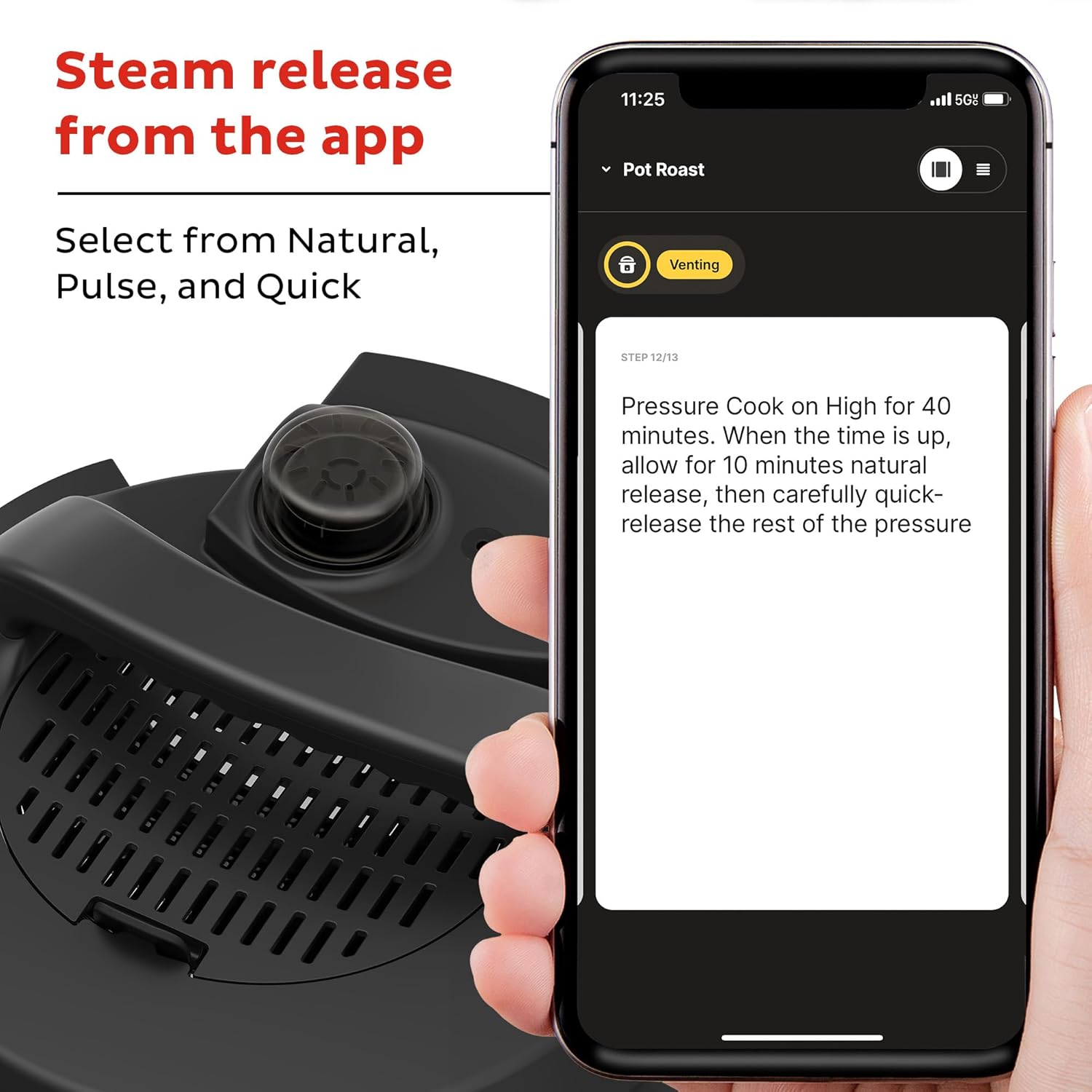 1759854094_Instant-Pot-Pro-Plus-Wi-Fi-Smart-10-in-1-Pressure-Cooker-Slow-Cooker-Rice-Cooker-Steamer-Saute-Pan-Yogurt-Maker-Warmer-Canning-Pot-Sous-Vide-Includes-App-with-Over-800-Recipes-6-Quart.jpg Instant Pot Pro Plus Wi-Fi Smart 10-in-1, Pressure Cooker, Slow Cooker, Rice Cooker, Steamer, Sauté Pan, Yogurt Maker, Warmer, Canning Pot, Sous Vide, Includes App with Over 800 Recipes, 6 Quart - Image 5
