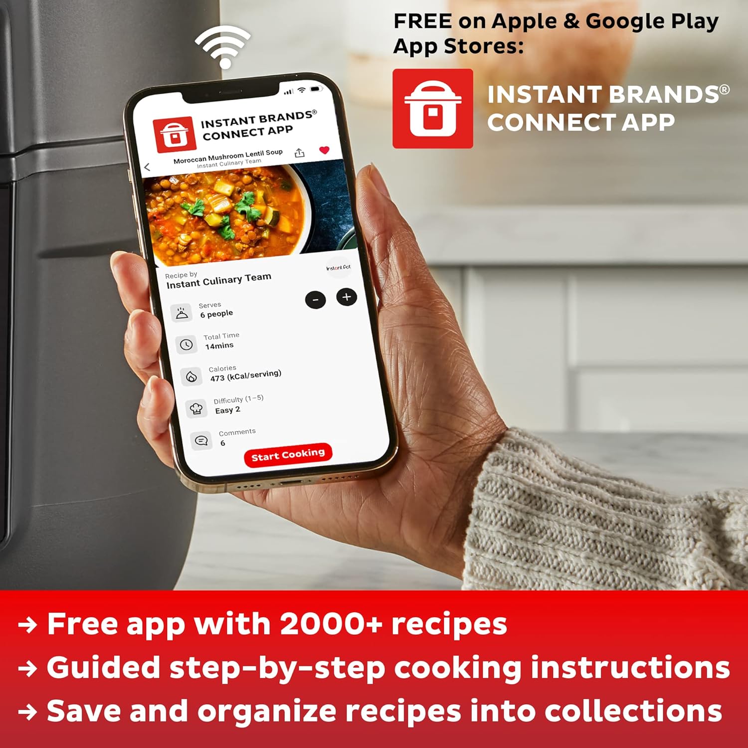 1759854099_Instant-Pot-Pro-Plus-Wi-Fi-Smart-10-in-1-Pressure-Cooker-Slow-Cooker-Rice-Cooker-Steamer-Saute-Pan-Yogurt-Maker-Warmer-Canning-Pot-Sous-Vide-Includes-App-with-Over-800-Recipes-6-Quart.jpg Instant Pot Pro Plus Wi-Fi Smart 10-in-1, Pressure Cooker, Slow Cooker, Rice Cooker, Steamer, Sauté Pan, Yogurt Maker, Warmer, Canning Pot, Sous Vide, Includes App with Over 800 Recipes, 6 Quart - Image 8