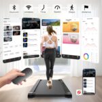 Sperax Walking Treadmill Pad with APP, 3 in 1 Under Desk Treadmill, 400W Low Noise Walking Vibration Pad with Remote Control,Portable Treadmills for Home Office - Image 3
