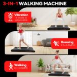 Sperax Walking Treadmill Pad with APP, 3 in 1 Under Desk Treadmill, 400W Low Noise Walking Vibration Pad with Remote Control,Portable Treadmills for Home Office - Image 4