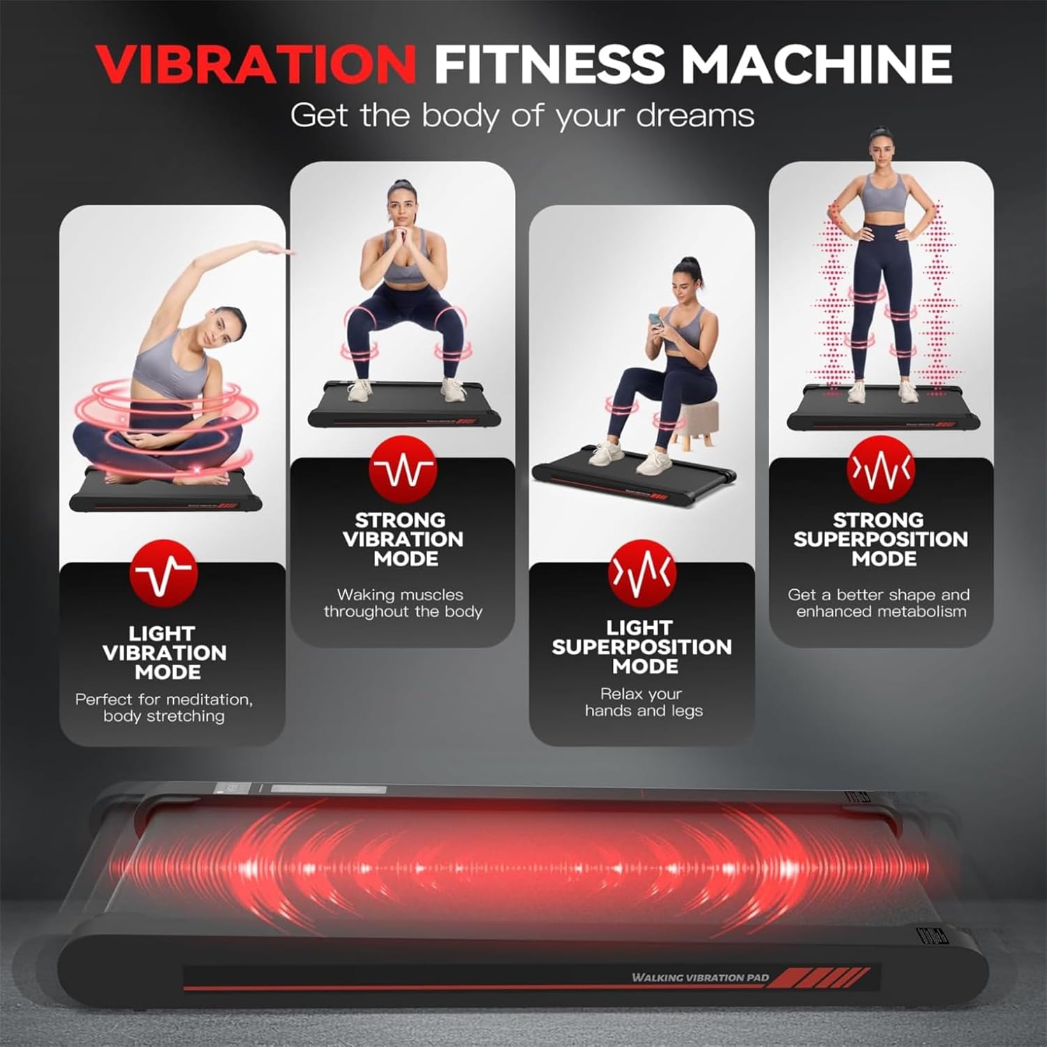 1759861397_Sperax-Walking-Treadmill-Pad-with-APP-3-in-1-Under-Desk-Treadmill-400W-Low-Noise-Walking-Vibration-Pad-with-Remote-ControlPortable-Treadmills-for-Home-Office.jpg Sperax Walking Treadmill Pad with APP, 3 in 1 Under Desk Treadmill, 400W Low Noise Walking Vibration Pad with Remote Control,Portable Treadmills for Home Office - Image 5