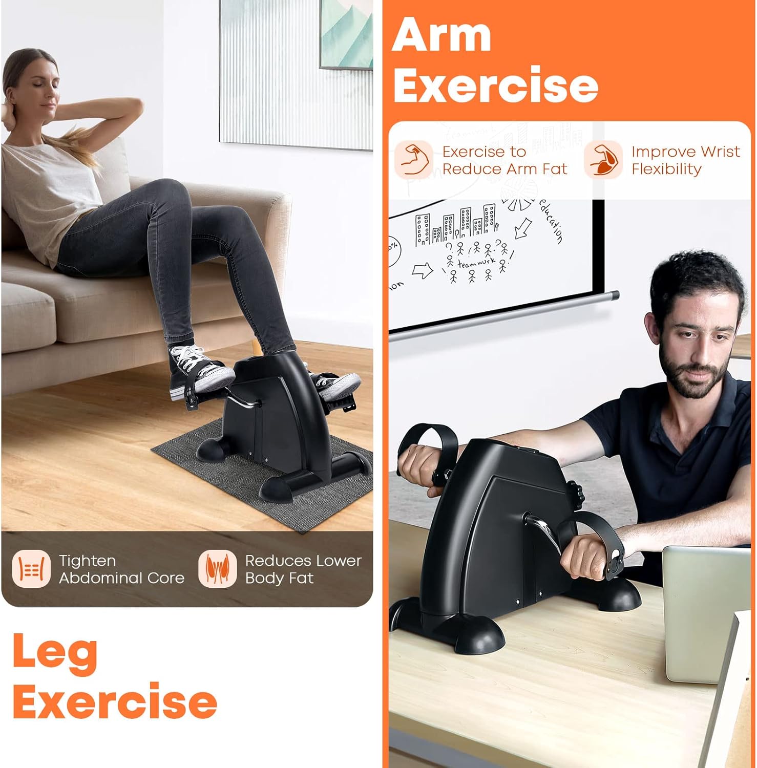 1759862002_Mini-Exercise-Bike-AGM-Under-Desk-Bike-Pedal-Exerciser-Foot-Cycle-Arm-Leg-Pedal-Exerciser-with-LCD-Screen-Displays.jpg Mini Exercise Bike, AGM Under Desk Bike Pedal Exerciser Foot Cycle Arm & Leg Pedal Exerciser with LCD Screen Displays - Image 5
